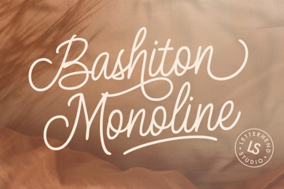 Bashiton Monoline: A Vintage Script for Modern Creators