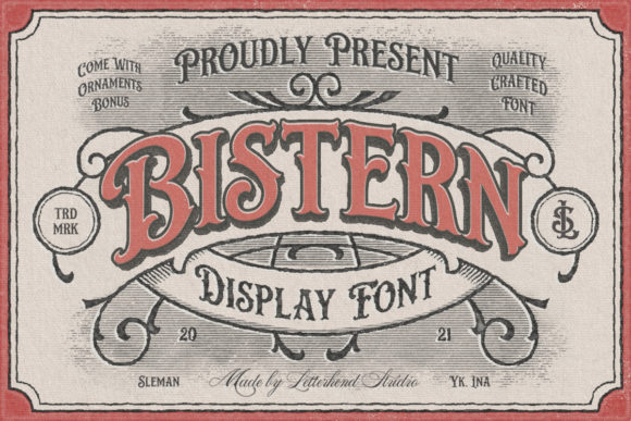 Bistern: The Victorian Display Font for Timeless Branding