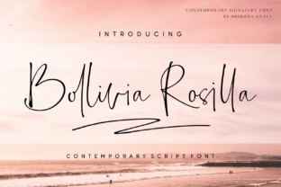 Bollivia Rosilla: A Script Font for Modern, Elegant Design