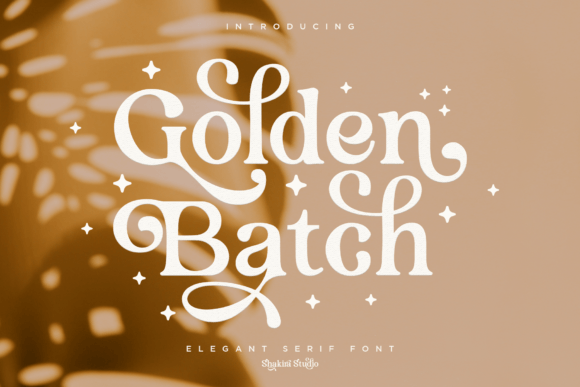 Golden Batch: Crafting Elegance with a Vintage Serif Font