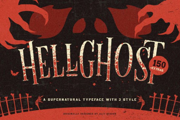 Hellghost: A Spooky Display Font for Halloween and Beyond