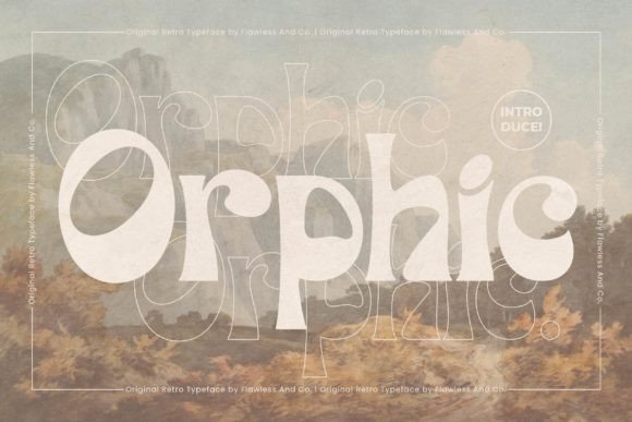 Orphic: A Bold Retro Font for Boho & Vintage Projects
