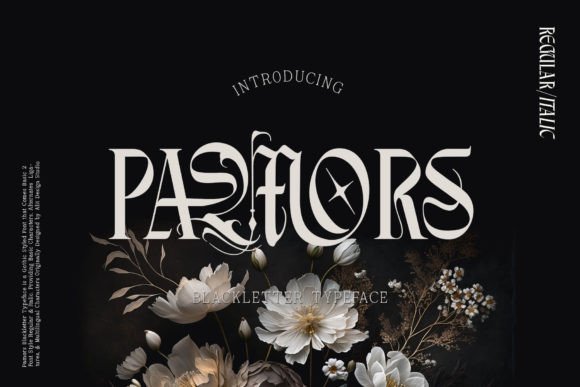 Pamors Typeface: Commanding Attention with Bold Blackletter Style