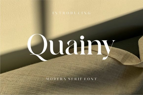 Quainy: The Serif Font That Balances Modern Edge with Timeless Style