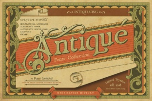 Renaissance Garden: An Artistic Font Family for Vintage Designs