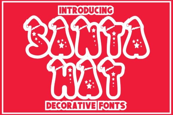 Santa Hat: A Festive Display Font for Creative Projects
