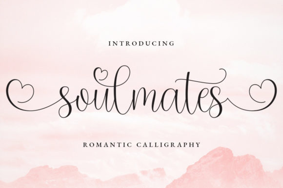 Soulmates Font: A Sweet Calligraphy Typeface for Designers