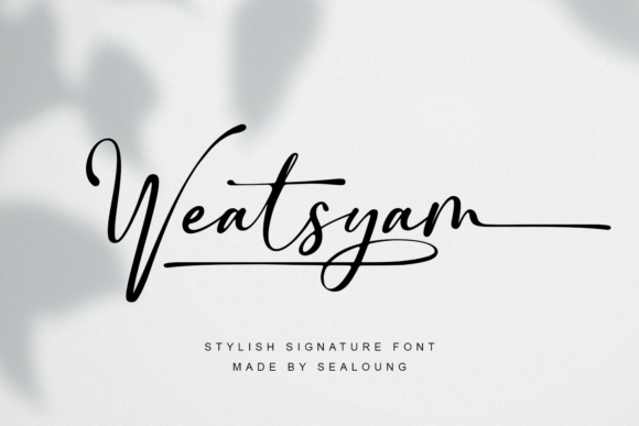 Weatsyam: A Handwritten Font for Elegant, Personal Design