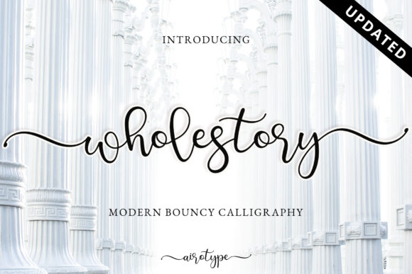 Wholestory: A Handwritten Font for Modern Design